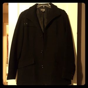 Black pea coat